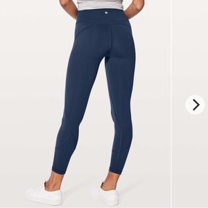 Lululemon In Movement Tights Navy Blue Size 6
